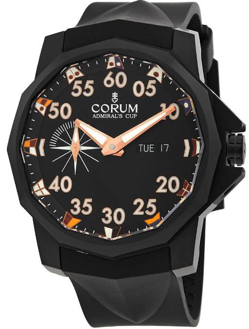 Corum Admirals Cup Competition Automatic Black Dial replica watch A690/04314